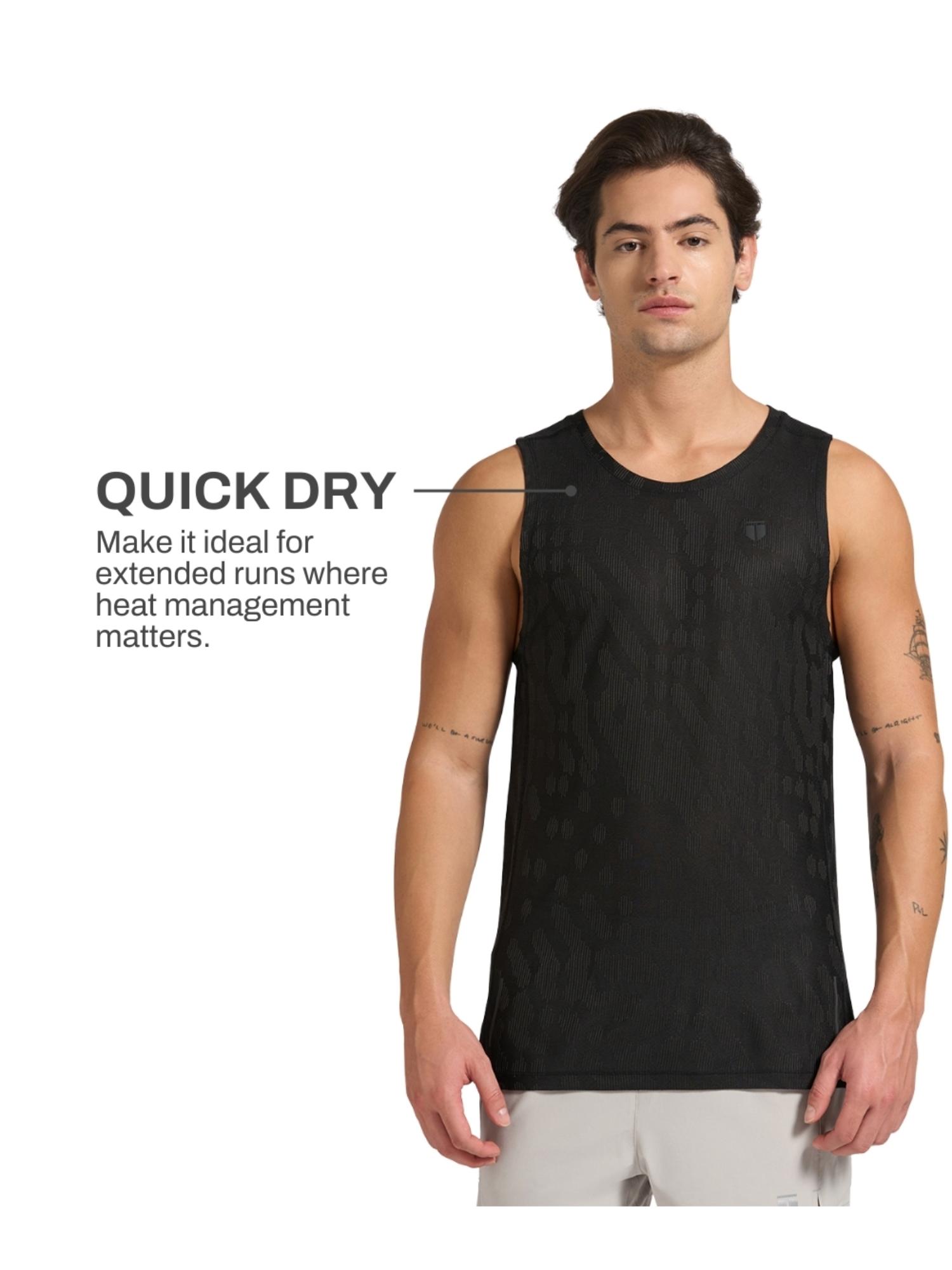 Buy Tego Multi-Color Solid Regular Fit Tank Top Online