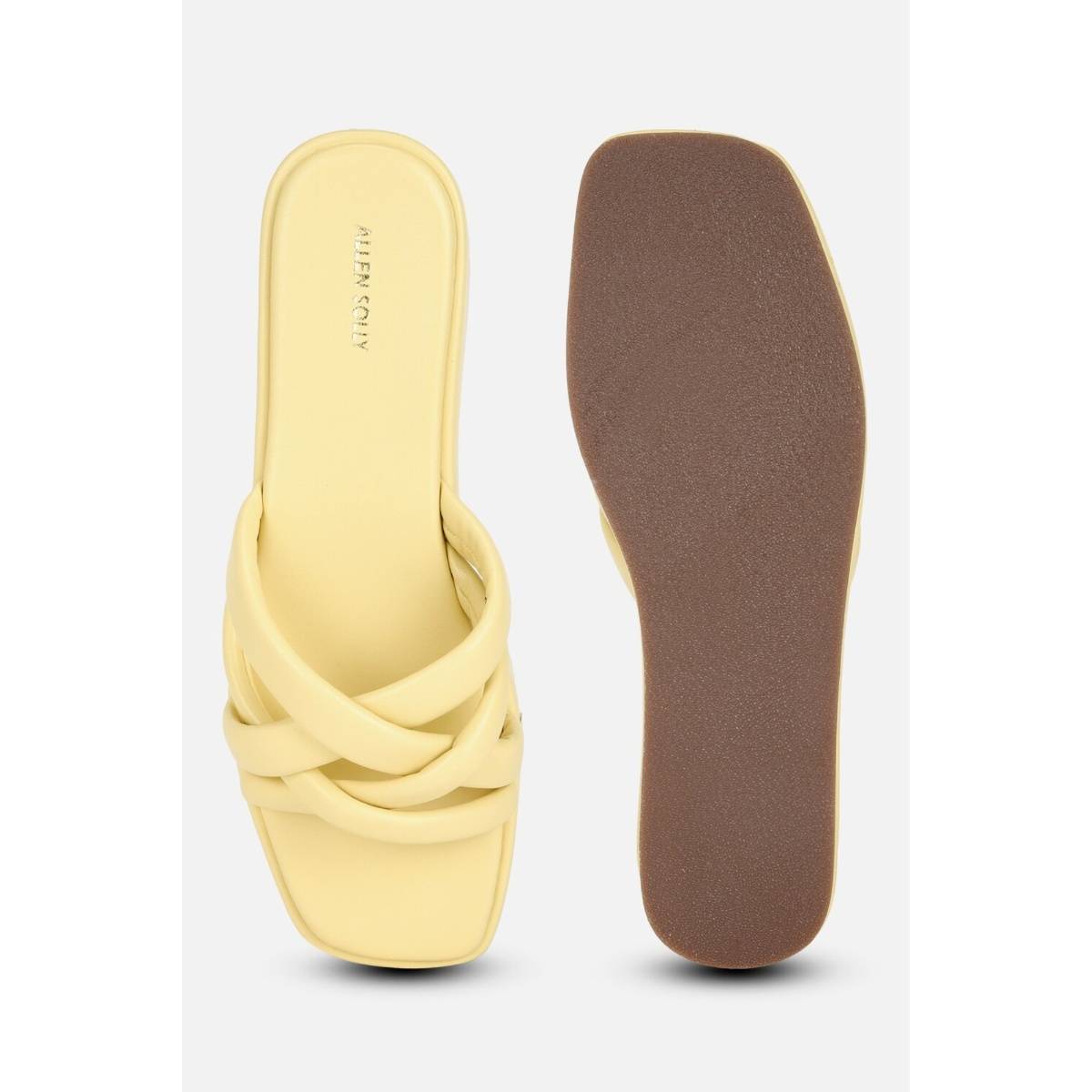 Buy Allen Solly Women Yellow Casual Sandals Online