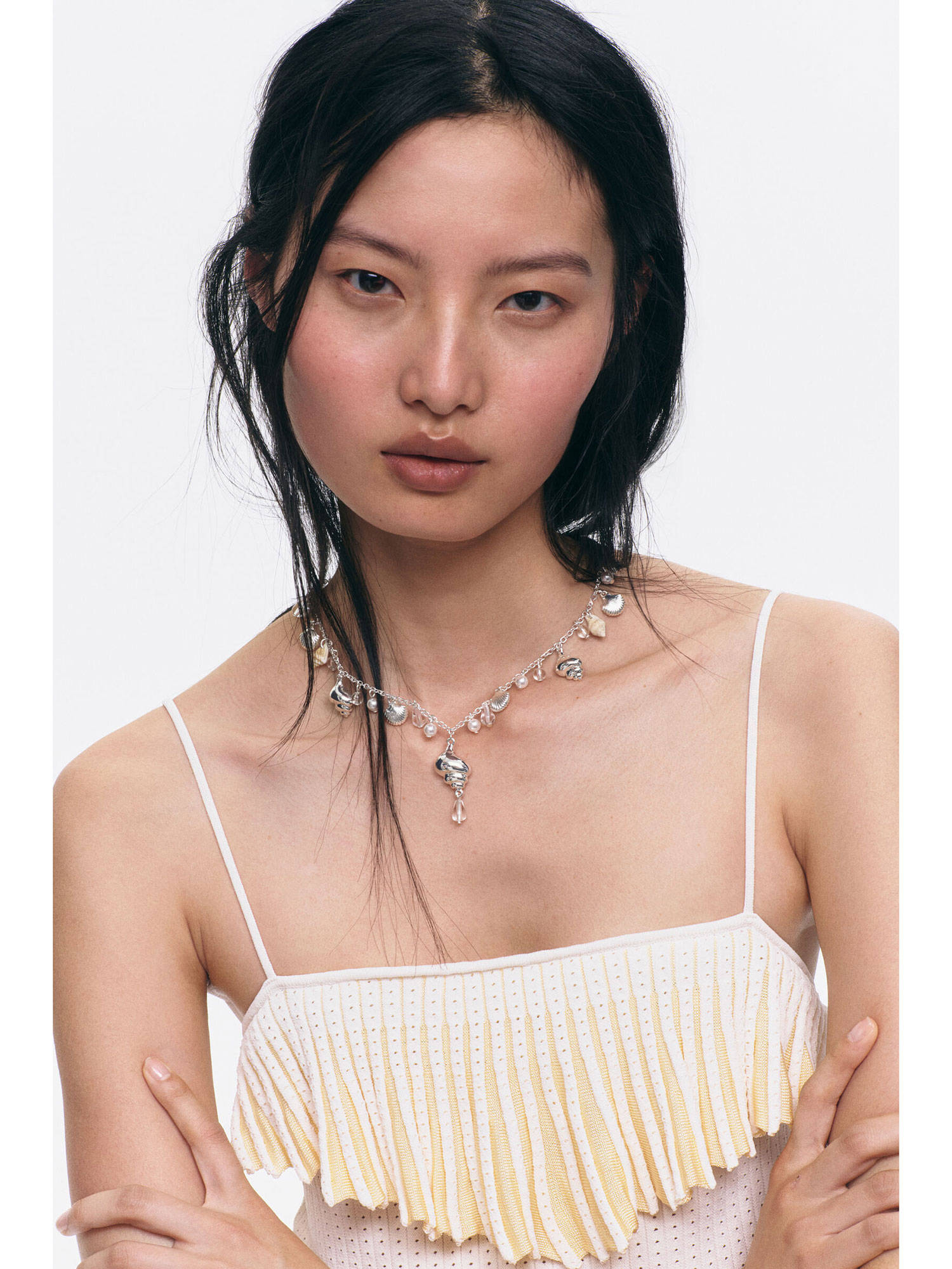 H&M Women Silver Charm Necklace
