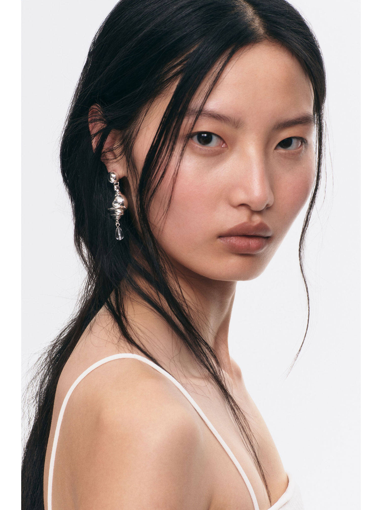 H&M Women Silver Pendant Earrings