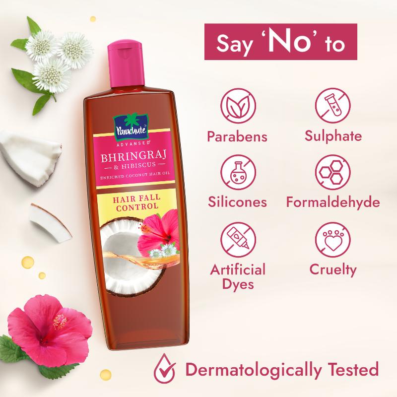 Buy Parachute Advansed Bhringraj & Hibiscus-Enriched Coconut Hair Oil ...