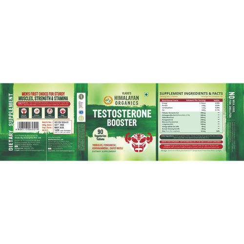 Buy Vlado's Himalayan Organics Testosterone Booster Supports Muscle &  Energy Boost Vegetarian Capsules Online