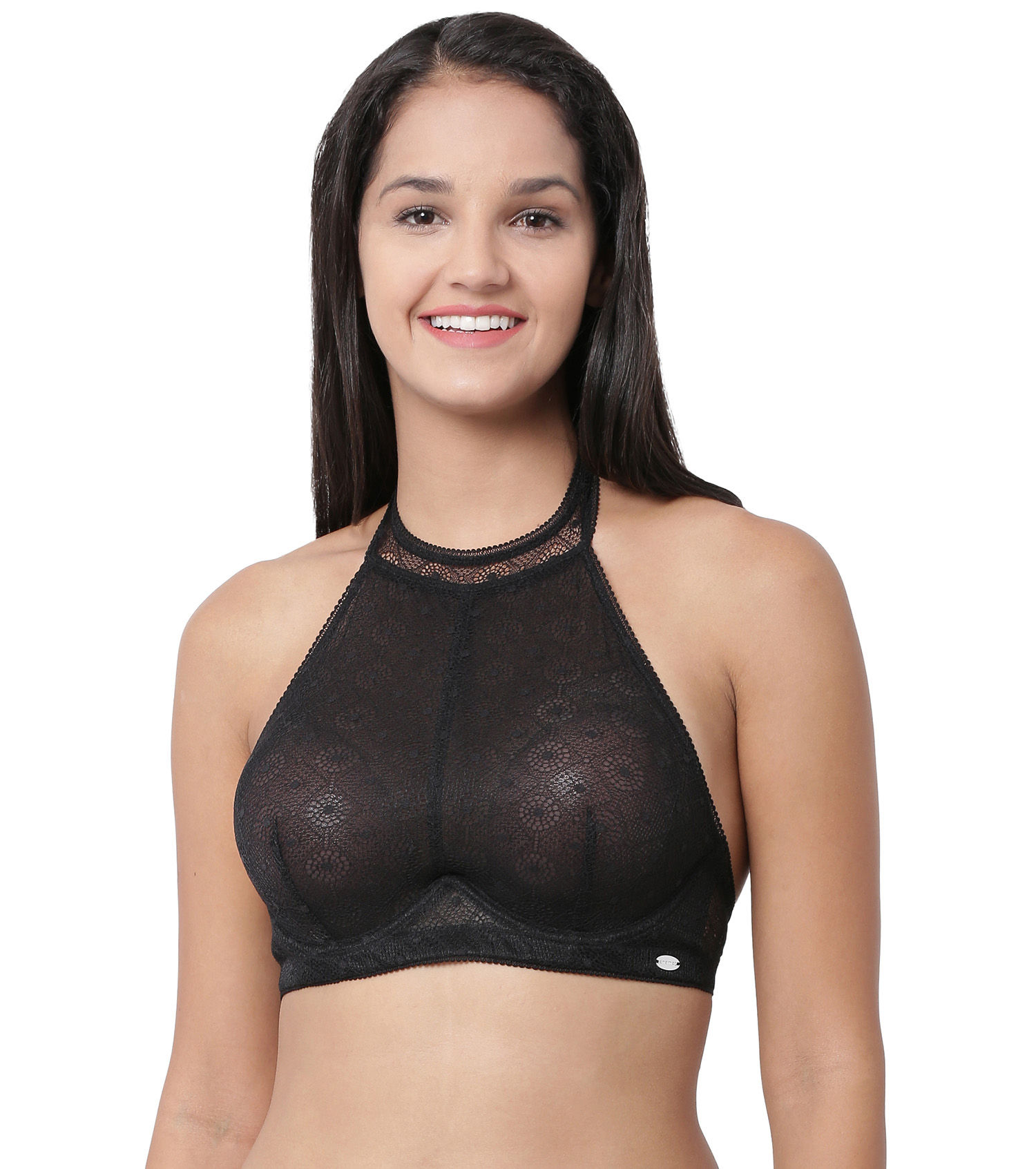 high neck halter bra