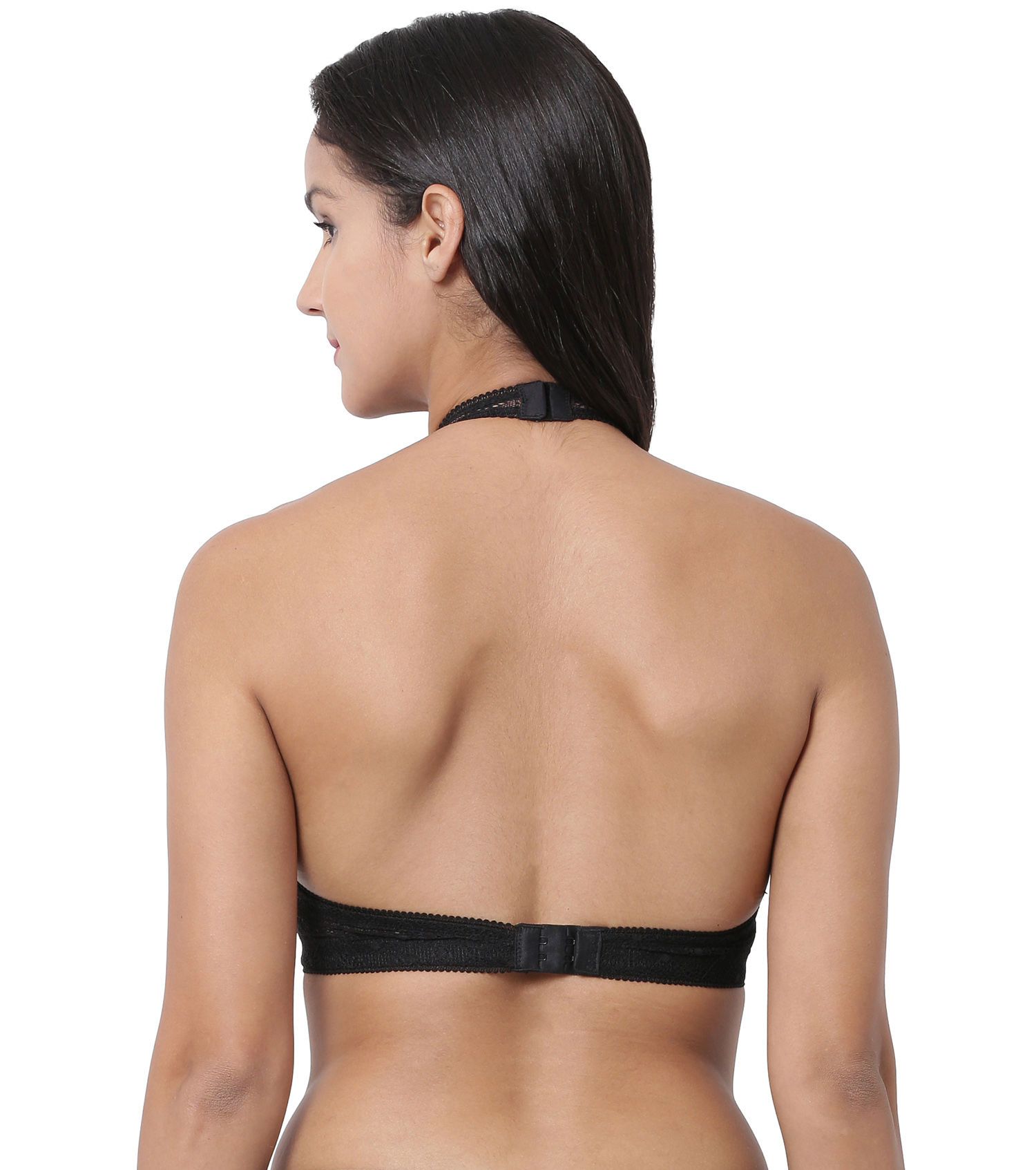 high neck padded bra