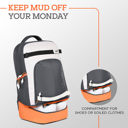 Skybags Active 40L Laptop Backpack for Men Women With Shoe Pocket, Rain  Cover (Orange)