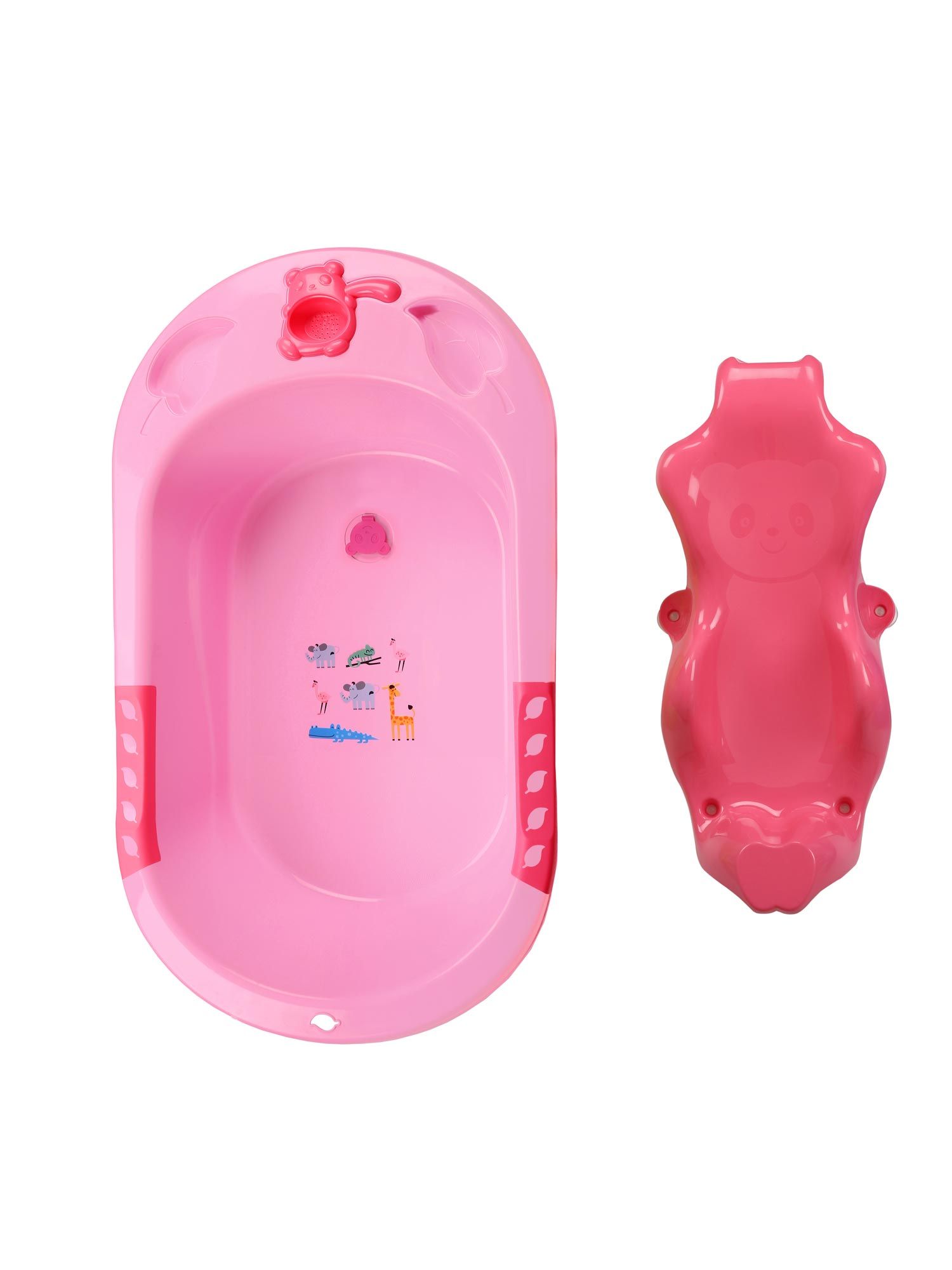 Baby Moo Pink Bath Tub With Bather Buy Baby Moo Pink Bath Tub With
