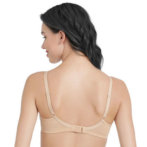 Enamor A042 Side Support�Shaper�Stretch�Cotton Everyday Bra - Non-Padded,� Wire-Free�& High Coverage