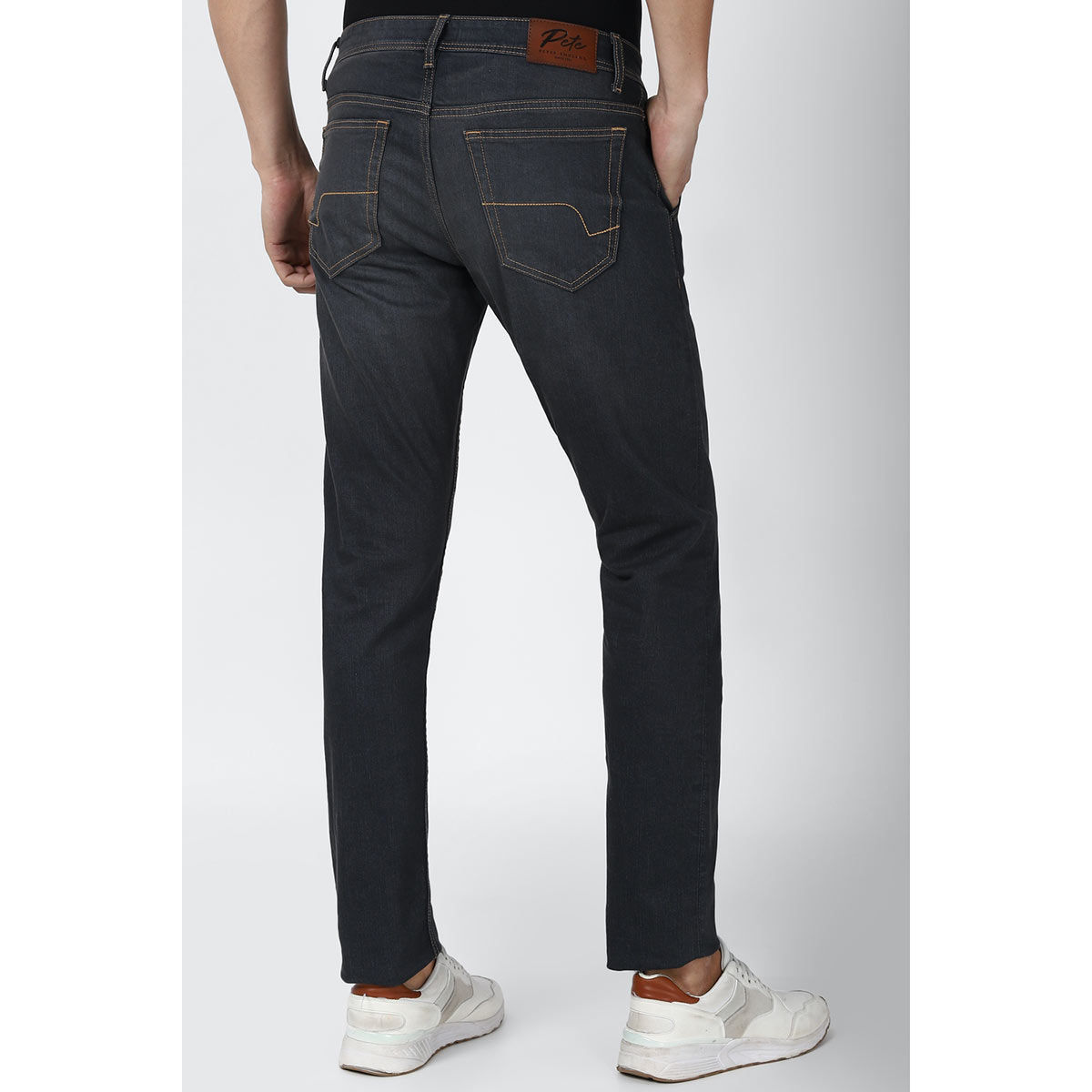 Buy Peter England Men Navy Blue Jeans Online