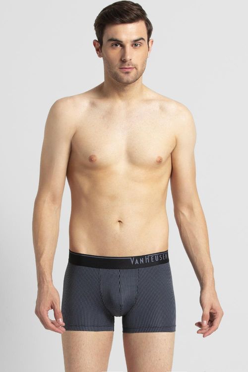 Van Heusen Men 4-Way Stretch Body Defining Fit Trunks Black