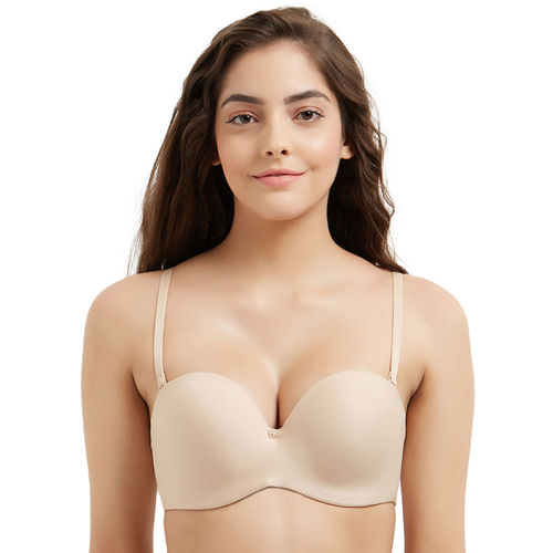 Buy Wacoal Basic Mold Padded Wired Half Cup Strapless T-Shirt Bra - Beige ( 38A) Online