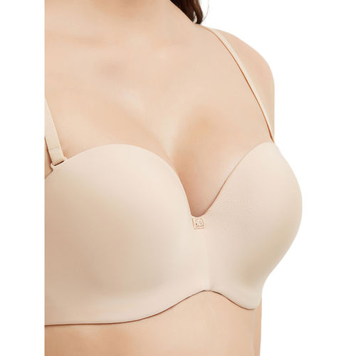 Buy Wacoal Basic Mold Padded Wired Half Cup Strapless T-Shirt Bra - Beige  (38A) Online