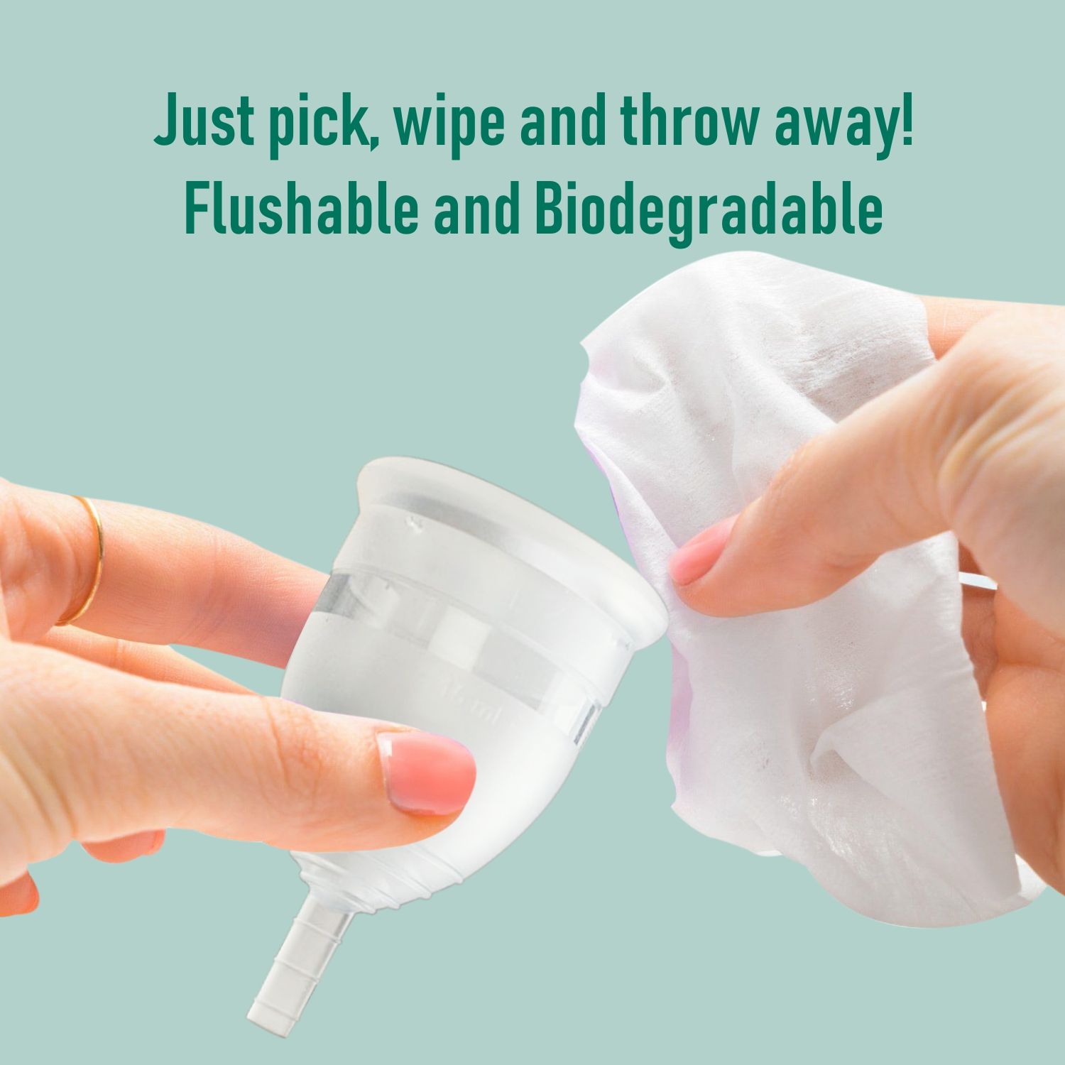 GynoCup Menstrual Cup For Women Transparent Small Size With Intimate