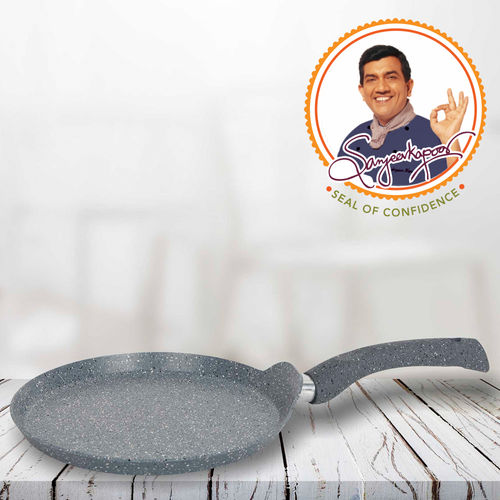Wonderchef Granite Non-Stick Aluminum Indian Cooking Dosa Tawa Crepe Pan,  28cm 