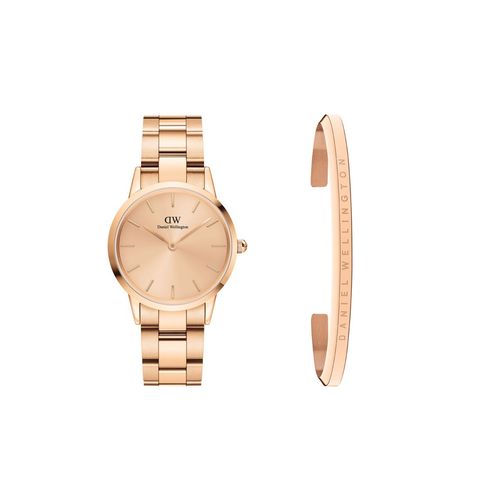 Daniel Wellington Gift Set Iconic Link Unitone Rose Gold 32mm Watch Rose  Gold Bracelet for Women