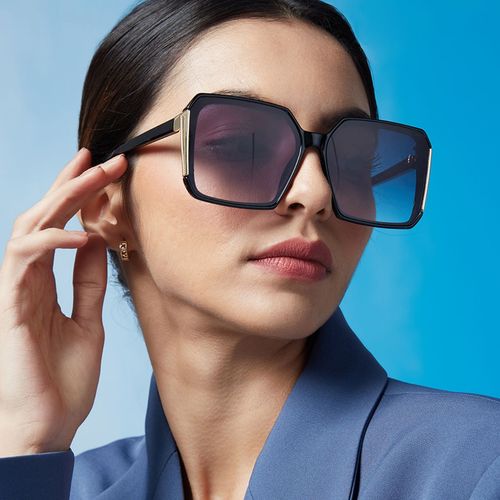 Pipa Bella by Nykaa Fashion Classic Black Square Sunglasses (M)