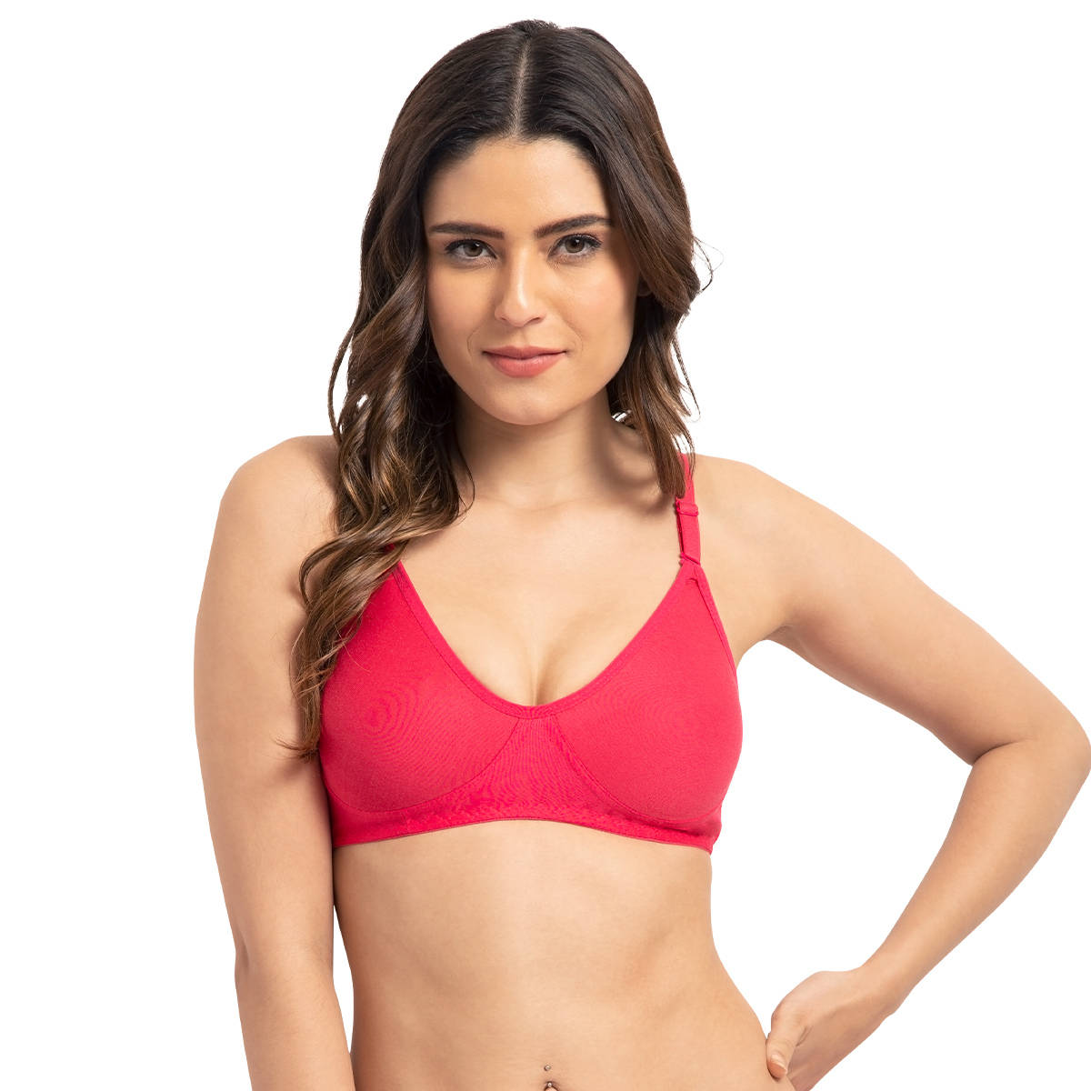 Tweens Full Coverage Black Non-Padded T-Shirt Bra (38C)