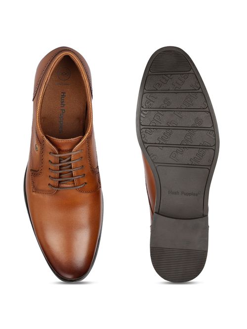 Hush Puppies Men Tan Lace-Ups Formal Shoes
