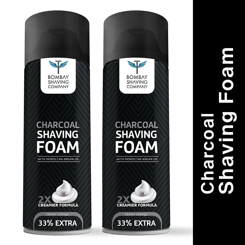 Bombay Shaving Company Charcoal Shaving Foam (Pack Of 2)