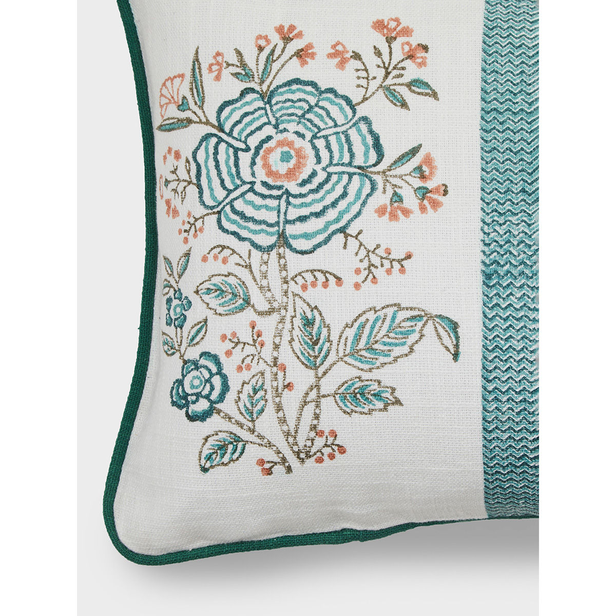 Fabindia Mihira Cotton Block Print Cushion Cover Buy Fabindia Mihira