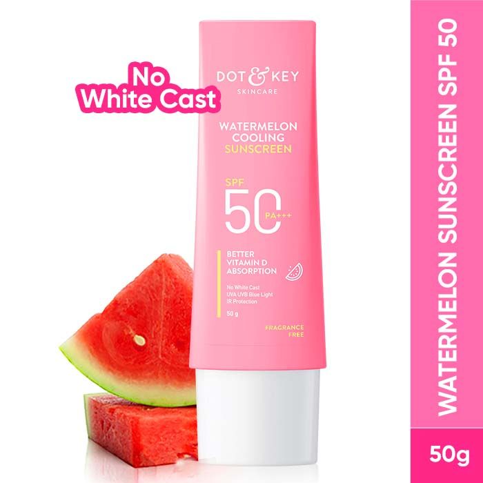 Dot & Key Watermelon Hyaluronic Sunscreen SPF 50 PA+++ For Moisturized Skin & No White Cast