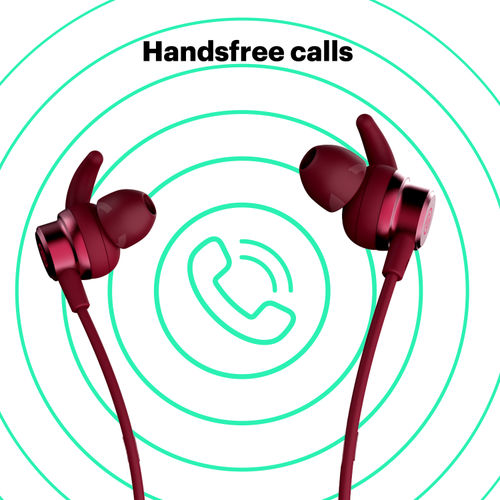 Noise Tune Active Plus Bluetooth Wireless Neckband Earphones (Garnet Purple)