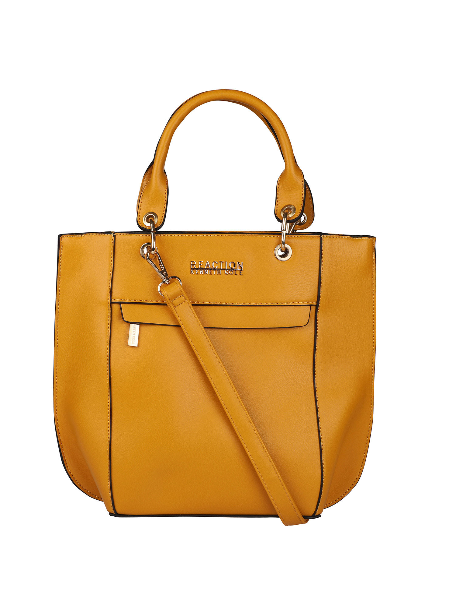 けい Buy Kenneth Cole Mustard Solid Satchel Handbag Online
