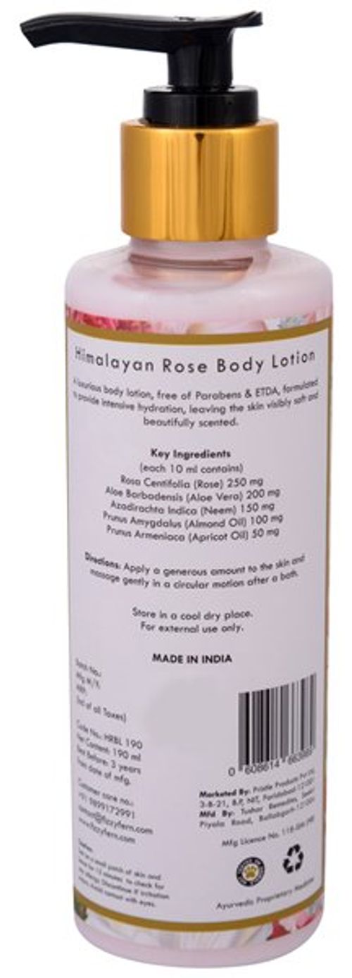 Fizzy Fern Himalayan Rose Body Lotion Buy Fizzy Fern Himalayan Rose Body Lotion Online At Best Price In India Nykaa