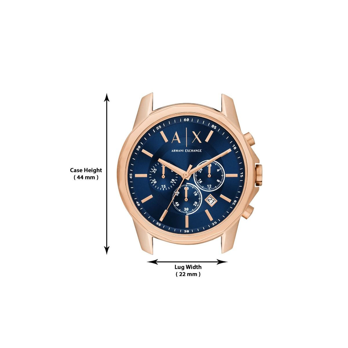 Armani Exchange Male Blue Analog Silicone Watch | Armani Exchange – Just In  Time