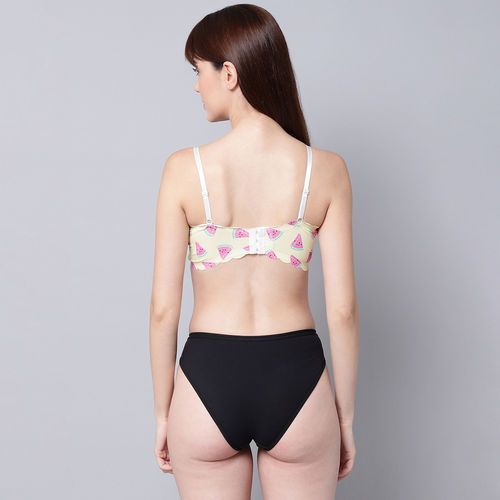 Buy Quttos PrettyCat Summer Casual Bralette Bra Panty Lingerie Set