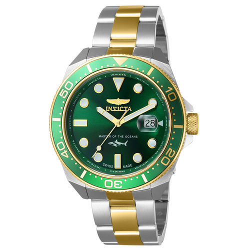 Invicta Pro Diver Swiss Ronda Green Dial Men Watch (L)