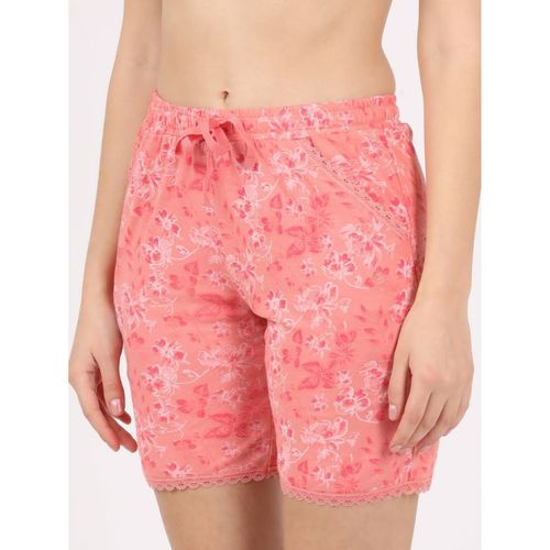 Buy Jockey Rx10 Women's Micro Modal Cotton Printed Sleep Shorts With Side  Pockets Peach Online