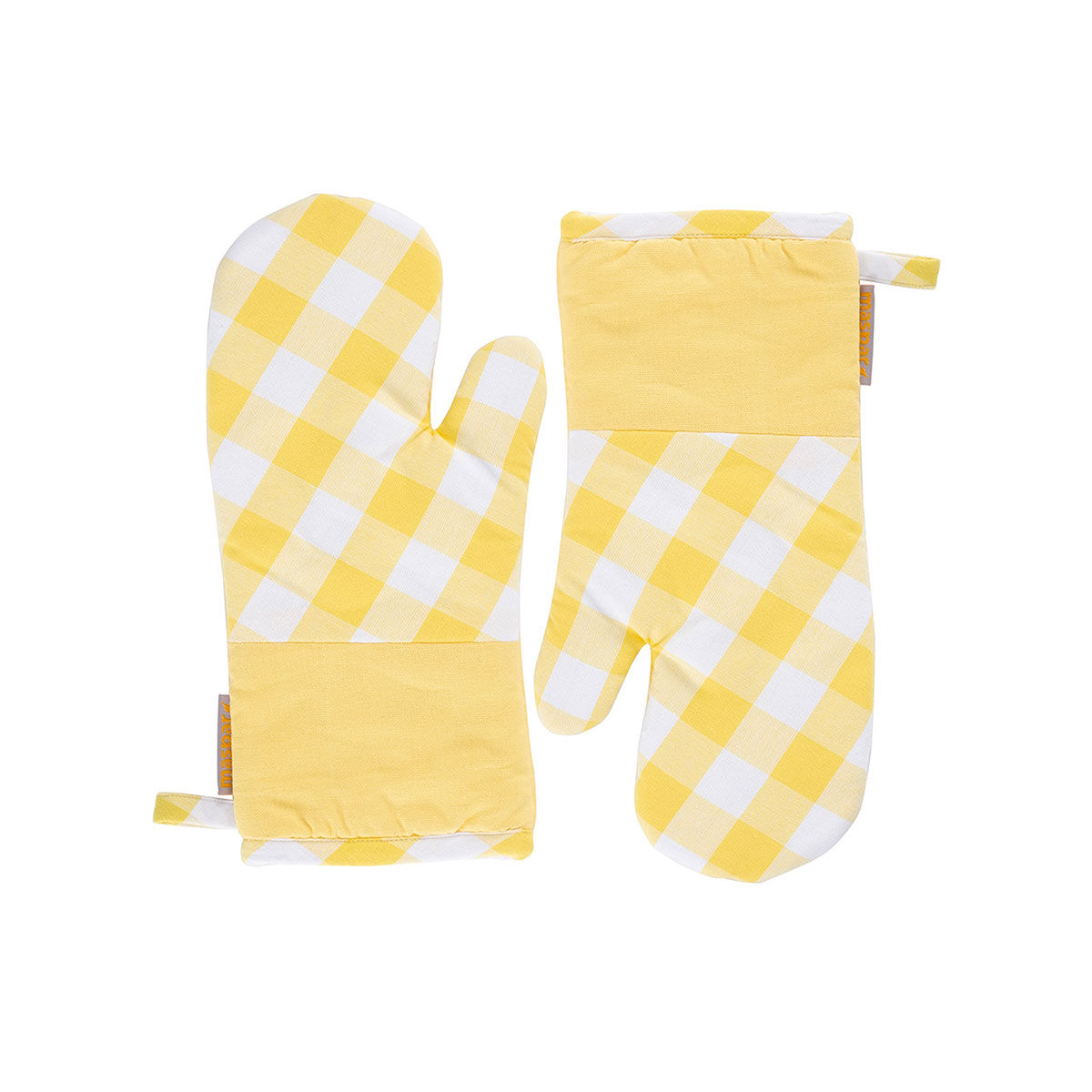 Maspar Daisy Yellow and White Woven Oven Mitt (Set of 2) Buy Maspar