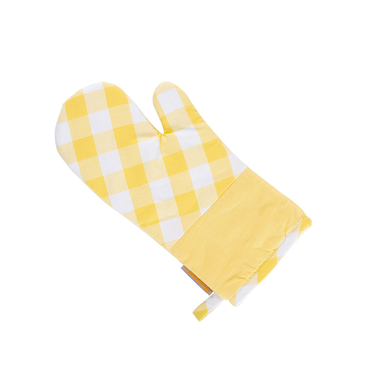 Maspar Daisy Yellow and White Woven Oven Mitt (Set of 2) Buy Maspar