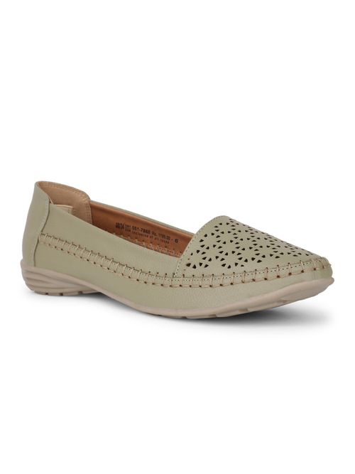 Buy Bata Green Casual Ballerina for Women Online