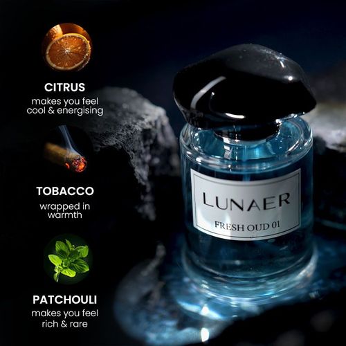 Lunaer Fresh Oud Citrus Woody Perfume With Tobacco Amber For Men Women
