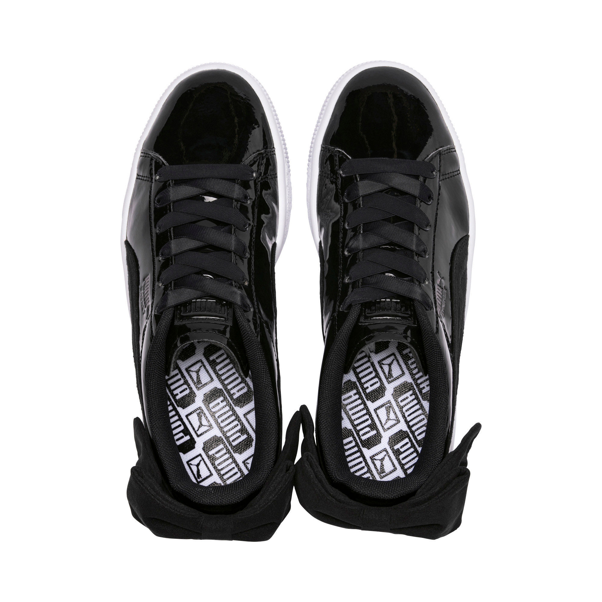 Puma basket bow black best sale