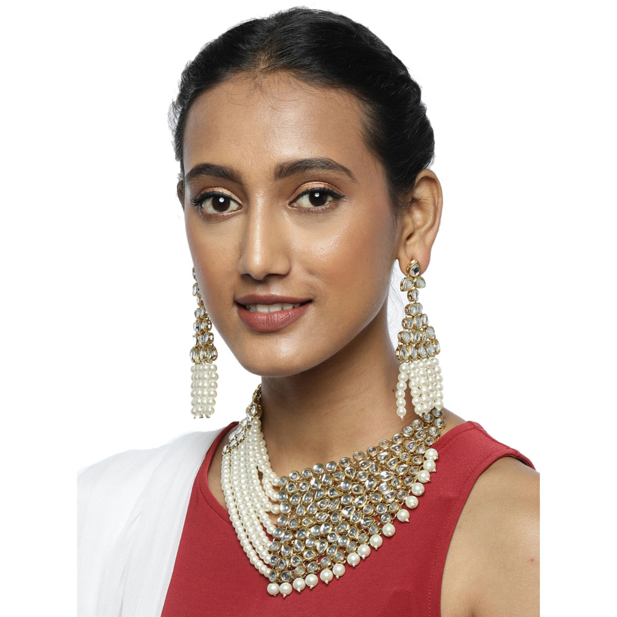 Zaveri pearls store necklace