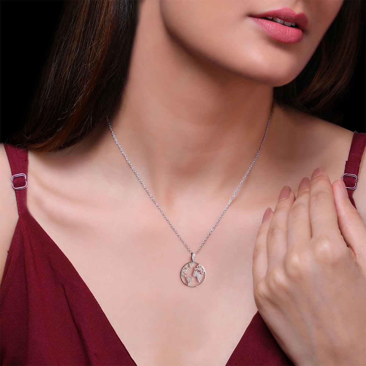 Giva 925 Sterling Silver Zircon World 
