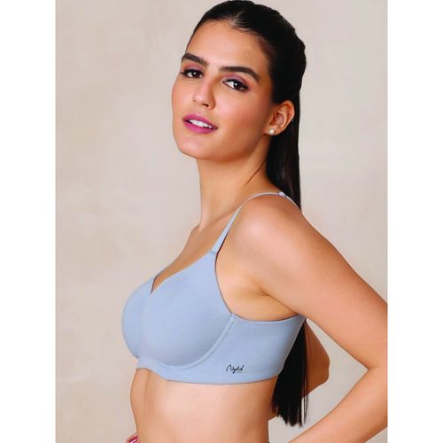 Buy Nykd by Nykaa Cups of Joy Wire-free Shaping Bra - M Blue NYB094 Online