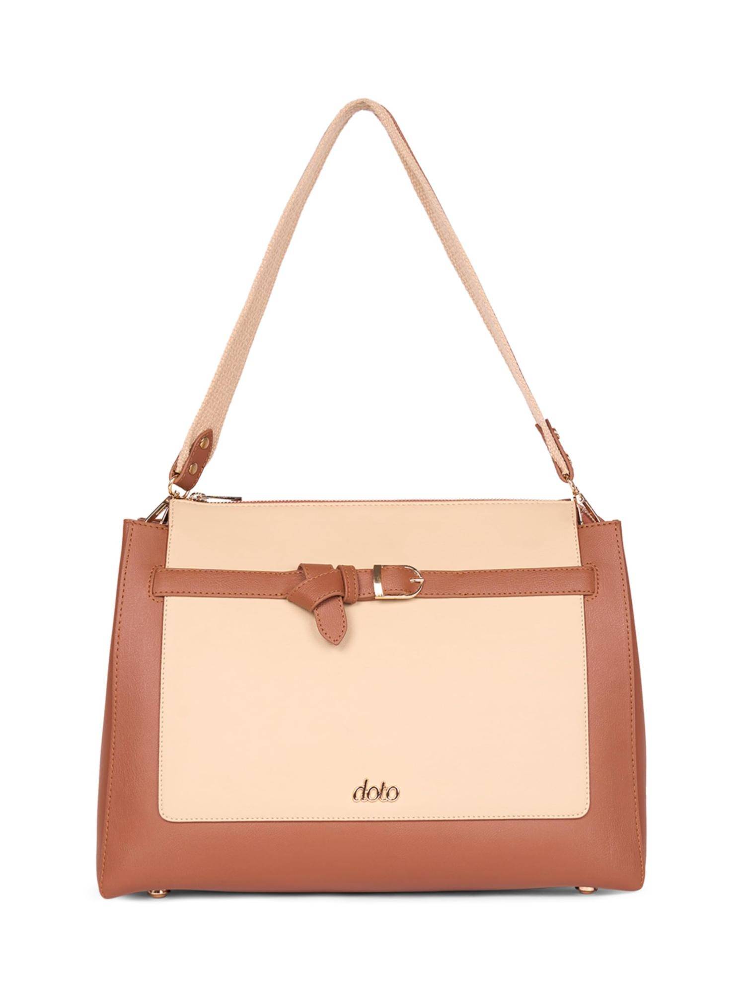 Everpret Noa Vegan Leather Office Handbag For Women - Brown