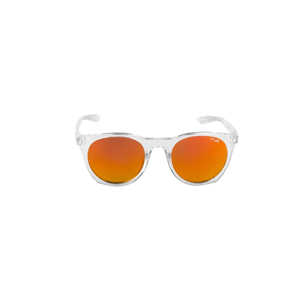 IRUS Idee Silver 100% Uv Protected Oval Full Rim Unisex Sunglass (Orange Mirrored Lens)