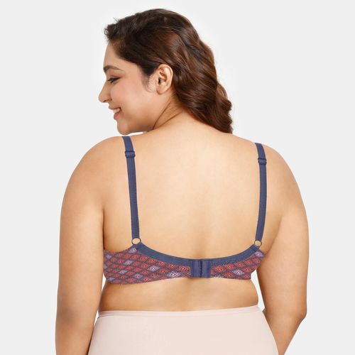 Buy Zivame Double Layered Non Wired Full Coverage Super Support Bra -  Florida Key - Blue Online