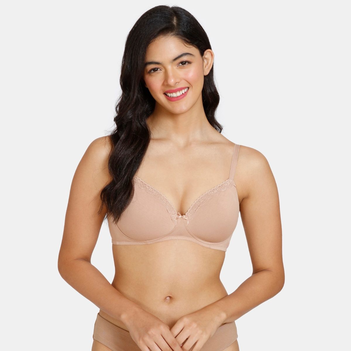 Buy Zivame Beautiful Basics Padded Non Wired 3-4th Coverage T
