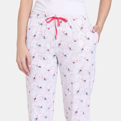 Buy Zivame Tell A Tale Knit Cotton Pyjama Set - Bright White at Rs.1017  online