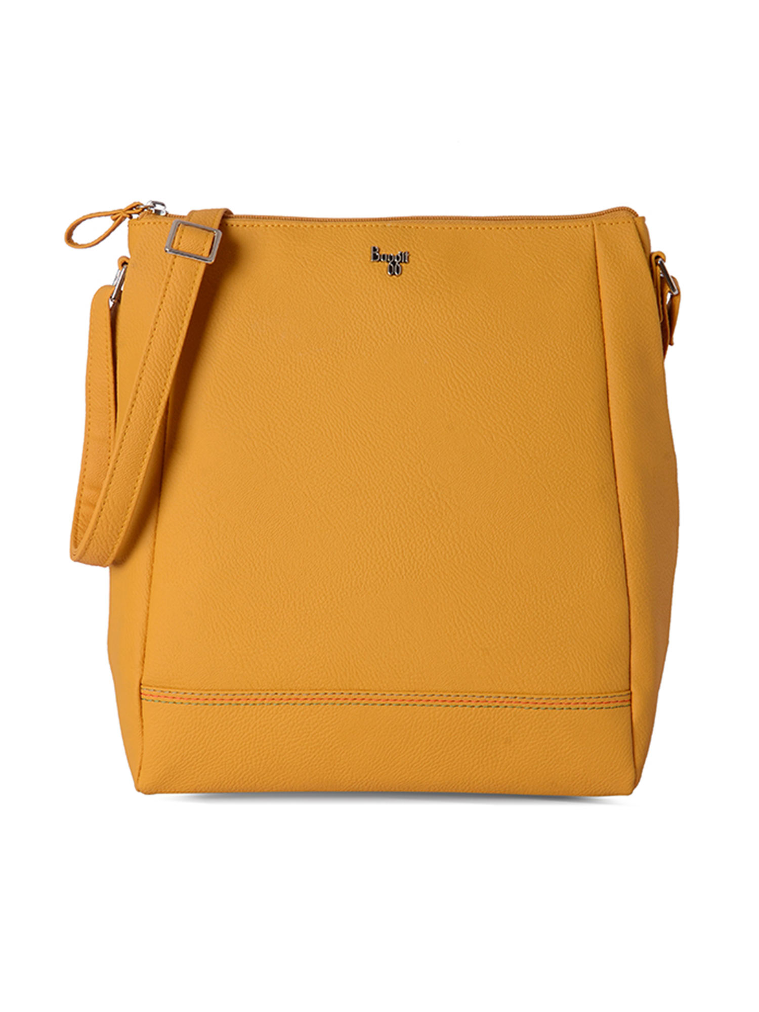 Mango mustard yellow discount solid sling bag