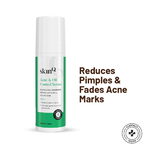 SkinQ Oil & Acne Control Elixir with Niacinamide, Salicyclic Acid Reduces Scars, Unclogs Pores
