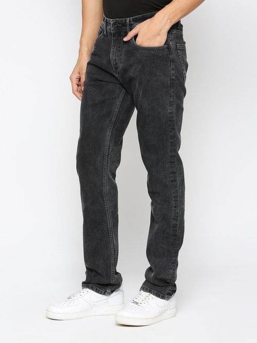 Buy Being Human Mens Black Slim Fit Solid Jeans Online