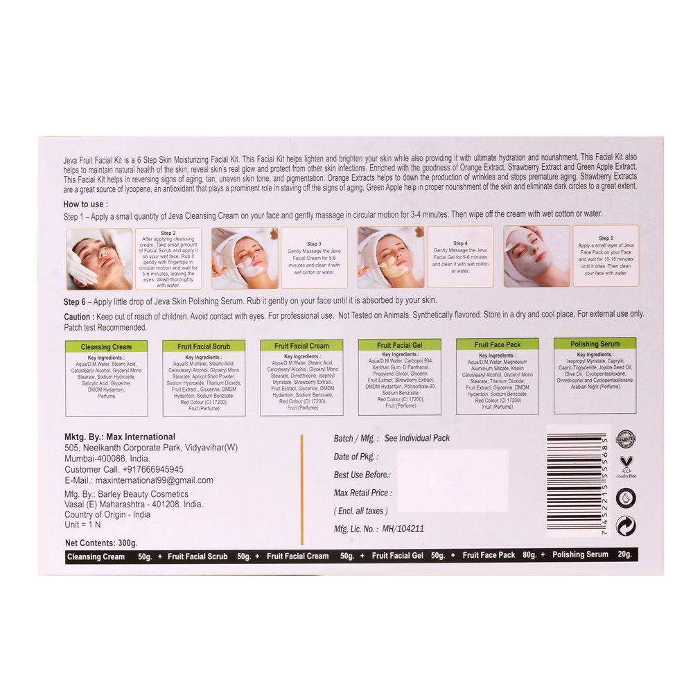 Jeva Fruit Facial Kit Buy Jeva Fruit Facial Kit Online at Best Price