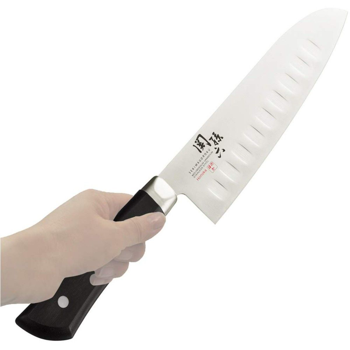 Kai India Honoka Dimple 1Piece, Black And Silver Stainless Steel