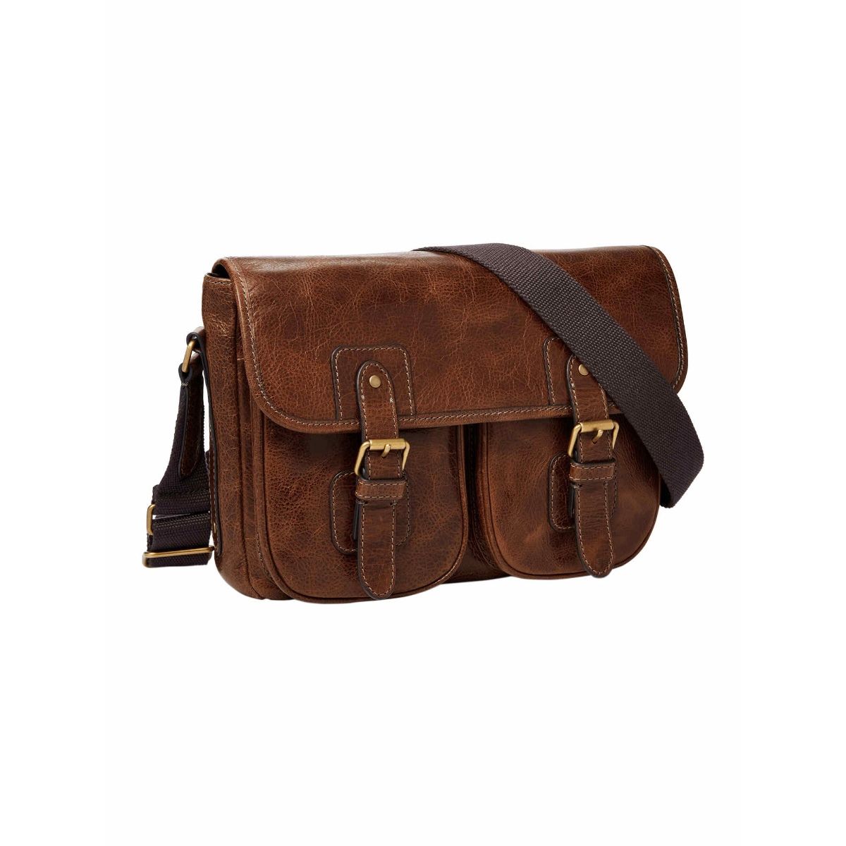 Fossil Greenville Cognac Messenger Bag MBG9557222 Buy Fossil